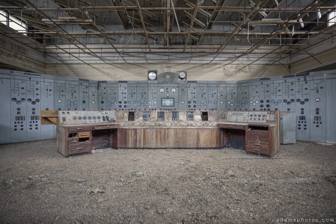 Power Station plant Control Room industry industrial heritage Urbex Adam X Urban Exploration 2015 Abandoned decay lost forgotten derelict