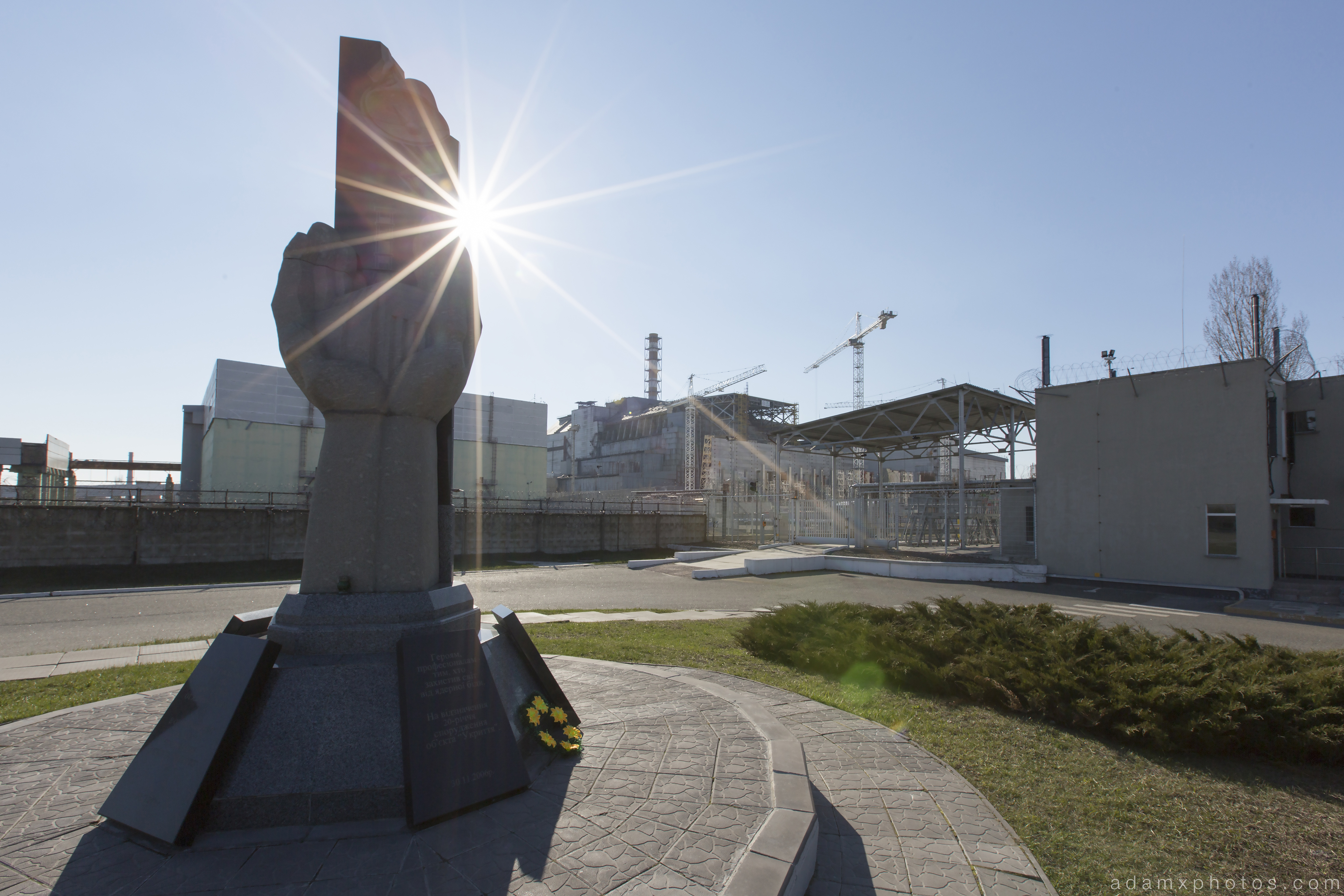 NSC radiation level new safe confinement reactor 4 outside Chernobyl Pripyat Urbex Adam X Urban Exploration 2015 Abandoned decay lost forgotten derelict