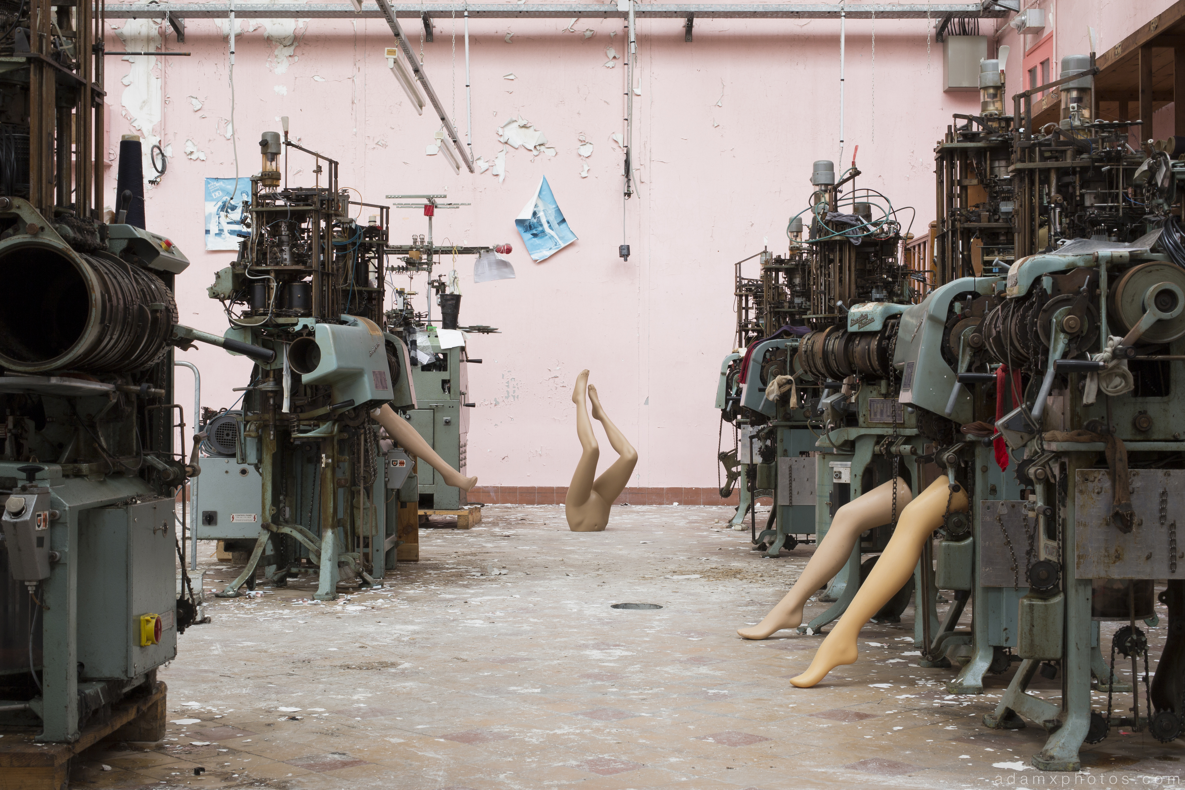 Foot Factory Textile Stockings France Urbex Adam X Urban Exploration 2015 Abandoned decay lost forgotten derelict