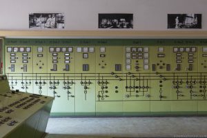 Panels Green control room Kraftwerk V Urbex Powerplant Germany Adam X Urban Exploration Access 2016 Abandoned decay lost forgotten derelict location Deutschland