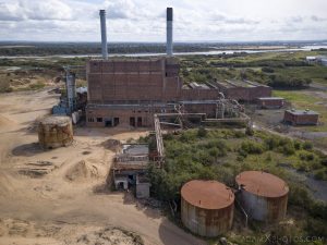 Drone Mavic Pro Aerial from above Ardeer Power Station ICI Nobel Scotland Adam X Urbex Urban Exploration Access 2018 Abandoned decay ruins lost forgotten derelict location creepy haunting eerie