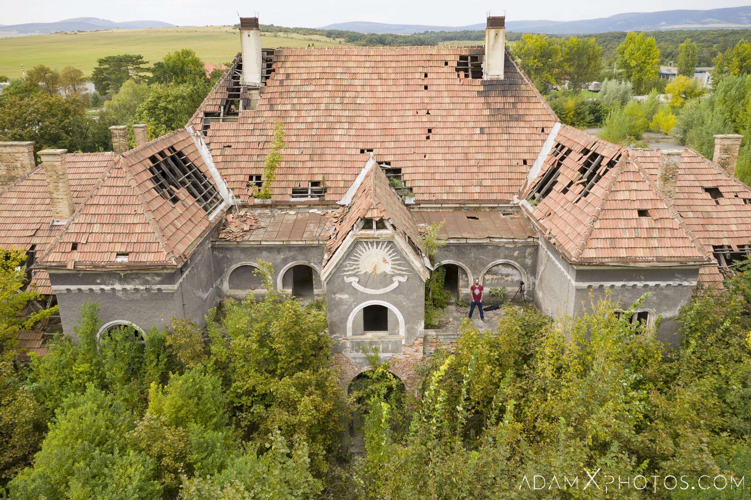 Hajmaskér Barracks drone aerial from above hungary Adam X Urbex Urban Exploration Access 2018 Abandoned decay ruins lost forgotten derelict location creepy haunting eerie